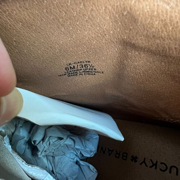 Lucky Brand CAELYN Womens Western Pointed Toe Booties Sz 6M Burgundy Leather - Picture 10 of 11